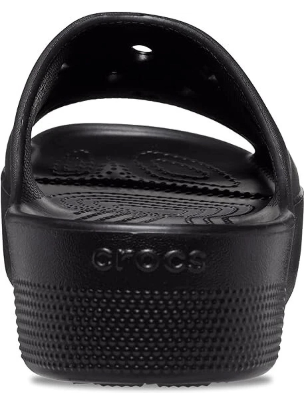 NWT! CROCS Iconic Platform Comfort Slide/Sandal in Black Size 9 - Picture 4 of 8
